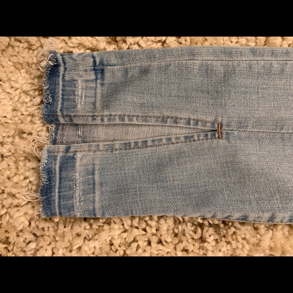 Front Ankle Slit Jeans - Picture 2 of 4